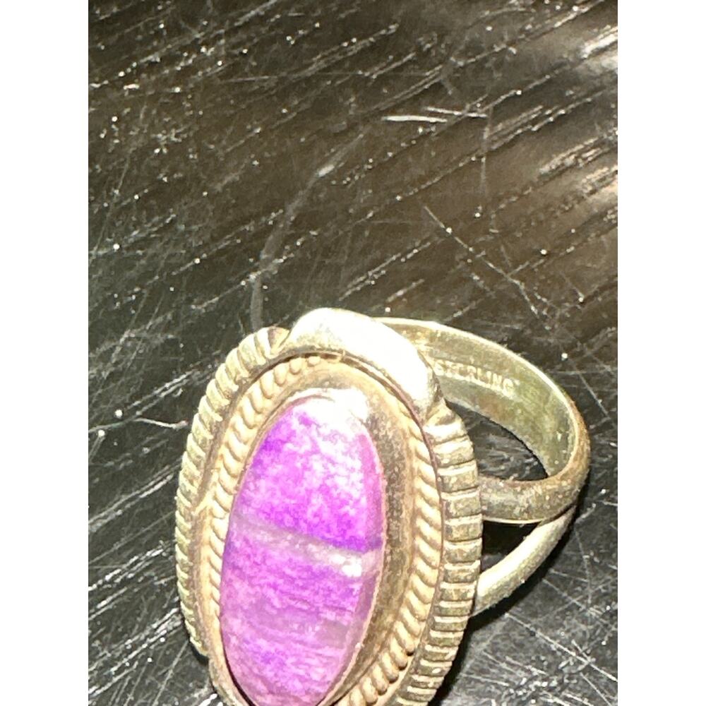 Charoite & Sterling‎ Silver Ring size 7